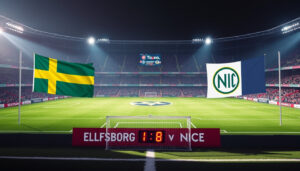 Elfsborg mot Nice: Laguppställning och seger