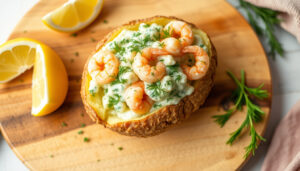 Räkröra till bakad potatis – enkelt recept med kaloritips